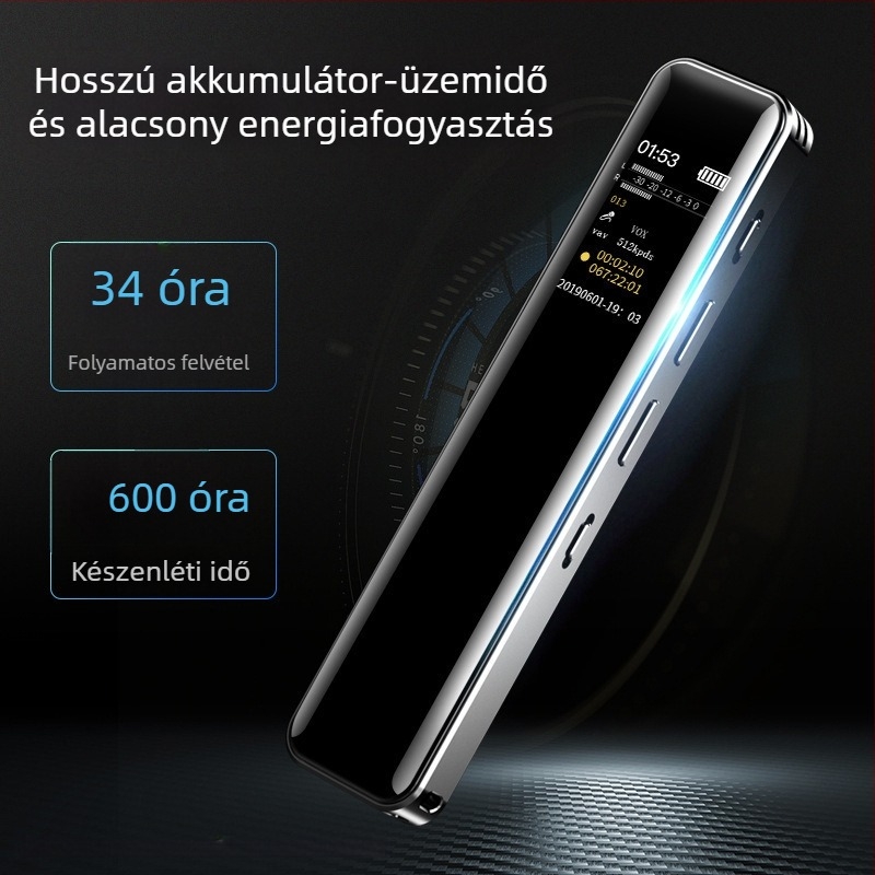 Nobixing G1/G6 professzionális hangrögzítő, HD zajcsökkentéssel, átírással, hordozható MP3 lejátszó