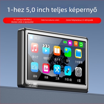 V5 MP5 lejátszó kapacitív érintőképernyővel, TF kártya támogatás, 3200mAh akkumulátor, MP3/WAV/APE és AVI/RMVB támogatás