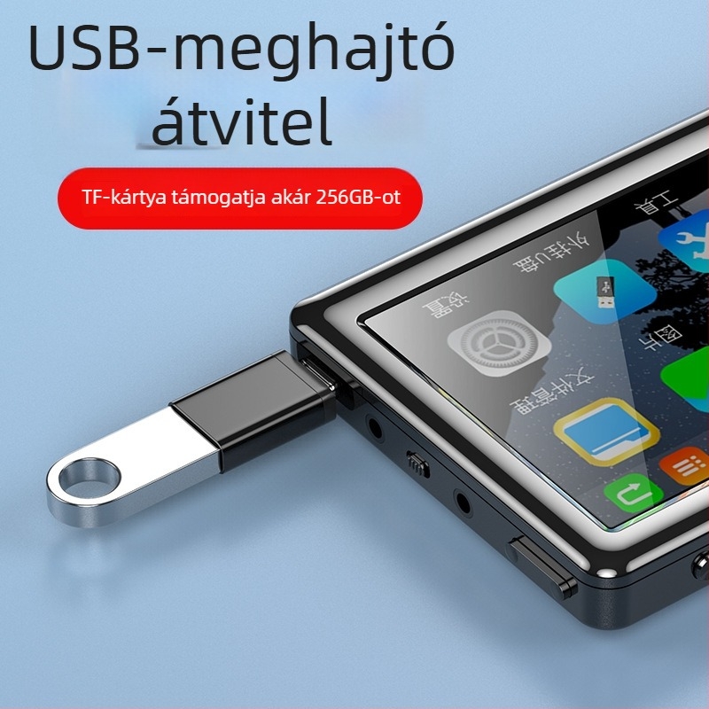 V5 MP5 lejátszó kapacitív érintőképernyővel, TF kártya támogatás, 3200mAh akkumulátor, MP3/WAV/APE és AVI/RMVB támogatás