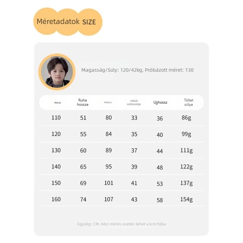 Gyerekeknek szóló koreai stílusú down dzseki, uniszex, kapucnis, 81–85% fehér kacsa tolltartalommal, puha pamut külső és belső, középhosszú, laza szabás, cipzár, tél 2025