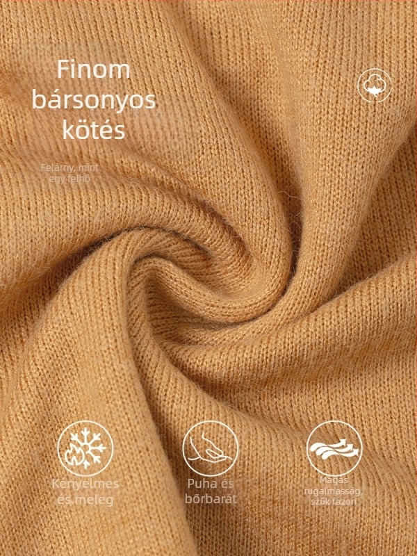 Női balett gyakorló kötött felső, hosszú ujjú, meleg ősz-télre, bélés pamut, összetétel 48% rayon, 31% poliészter, 21% nylon