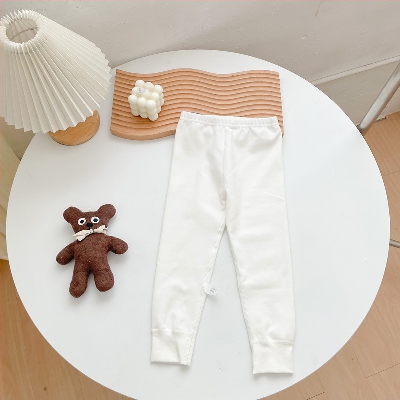 Gyerekeknek szóló pamut termikus leggings ősz-télre, vastag alaprétegű nadrág, meleg pizsama alsó