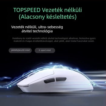 Három módú vezeték nélküli Bluetooth gaming egér, modell A7, 42000dpi