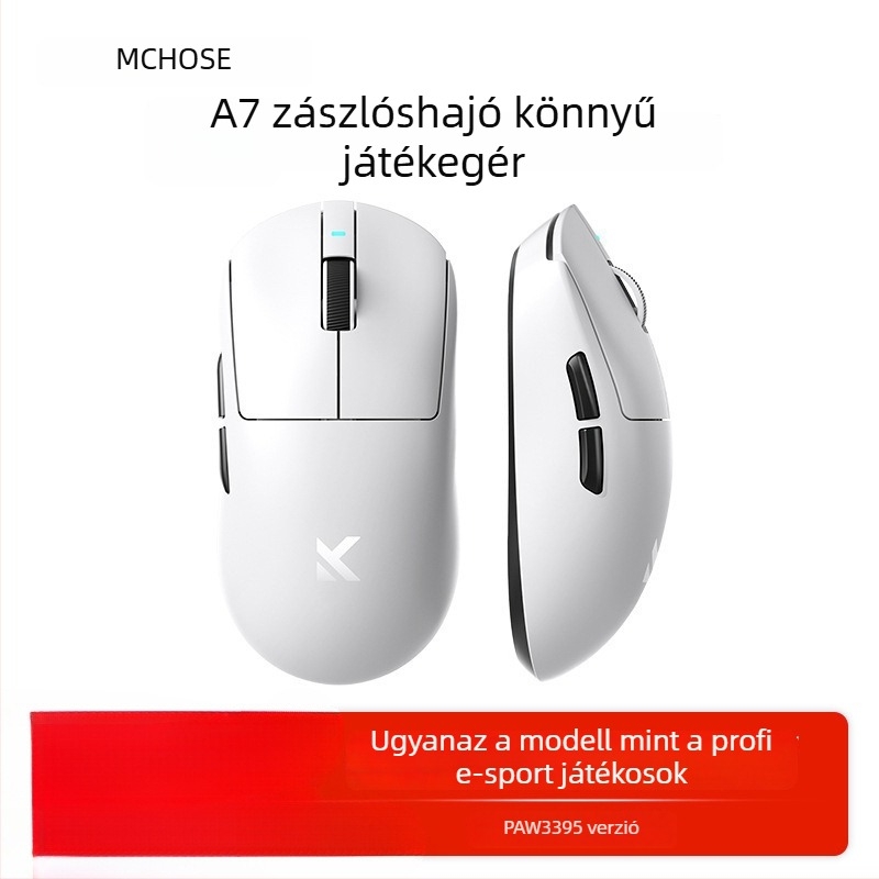 Három módú vezeték nélküli Bluetooth gaming egér, modell A7, 42000dpi