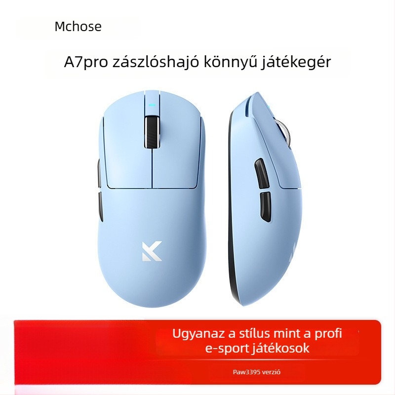 Három módú vezeték nélküli Bluetooth gaming egér, modell A7, 42000dpi