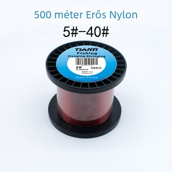 Erős nylon horgász damil, 500 m, tengeri horgászatra, fő damil nagyobb halakhoz