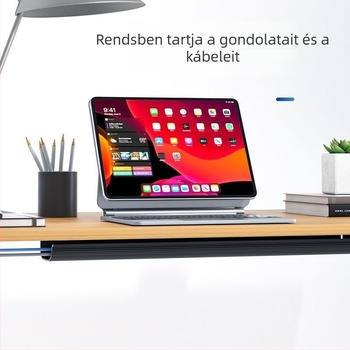 Fúrás nélküli PVC kábelcsatorna az asztalhoz, felületre szerelt kábelrendező és kábeldoboz