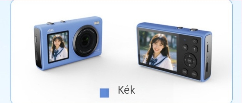 Dv80j Digitális-kártya Kamera – 24MP CCD szenzor, 16x optikai zoom, max 4320×3240 felbontás, 2.8-inch LCD, 64GB beépített memória