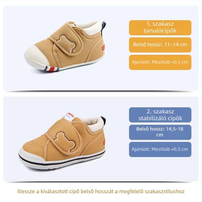Carter Rabbit kisgyermekcipő – légáteresztő hálós felsőrész, puha talp, Velcro-zár, 12–36 hónap
