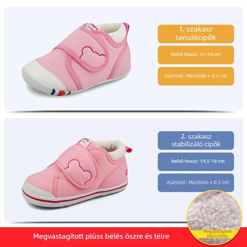 Carter Rabbit kisgyermekcipő – légáteresztő hálós felsőrész, puha talp, Velcro-zár, 12–36 hónap