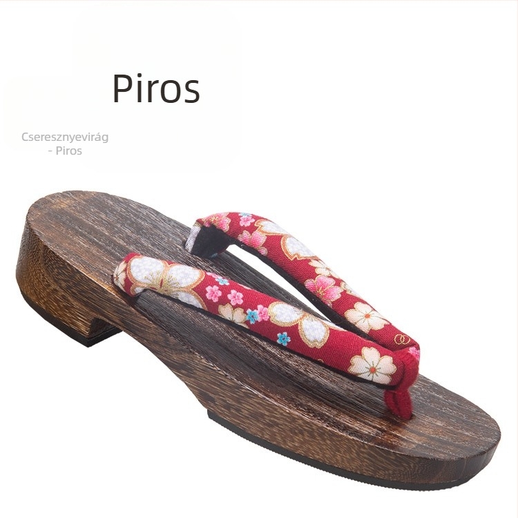 Gyerekeknek szánt fa talpú papucs EVA talppal, pamut felső rész, aranyos stílus, 1–16 éveseknek, nyár–tavasz–ősz