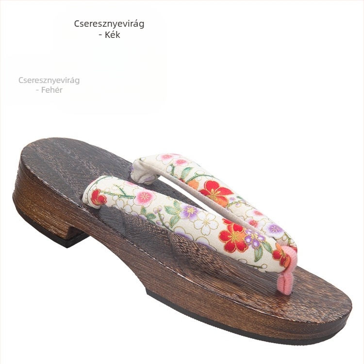 Gyerekeknek szánt fa talpú papucs EVA talppal, pamut felső rész, aranyos stílus, 1–16 éveseknek, nyár–tavasz–ősz