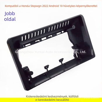 Honda Stepwgn navigációs előlap keret Androidos nagy kijelzőhöz, modell HD-88, anyag: műanyag keret, súly: 0,8 kg, hangmódosítás