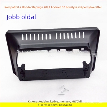 Honda Stepwgn navigációs előlap keret Androidos nagy kijelzőhöz, modell HD-88, anyag: műanyag keret, súly: 0,8 kg, hangmódosítás