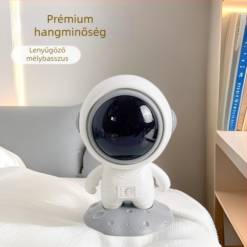 LED világítással ellátott Bluetooth hordozható hangszóró beépített akkumulátorral, 300–500 mAh, 5W, frekvenciatartomány 60 Hz–15 kHz, SNR ≥75 dB