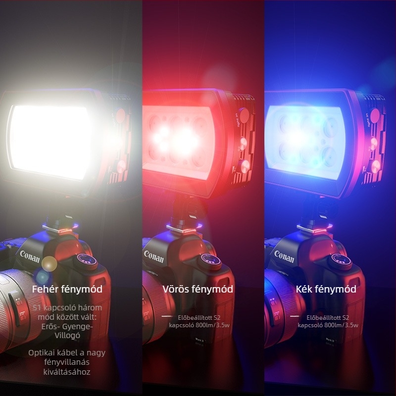 SeaFrogs SL-22 Víz alatti fotózásra készült világítás kamera számára – Alumíniumötvözet+PC ház, 4x18650 Li-ion akkumulátor, Amfíbiai használat, Súly 480 g