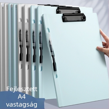 Műanyag klipboard, 10 cm-es csipesszel, Cy0151 modell, A4-es papírokhoz