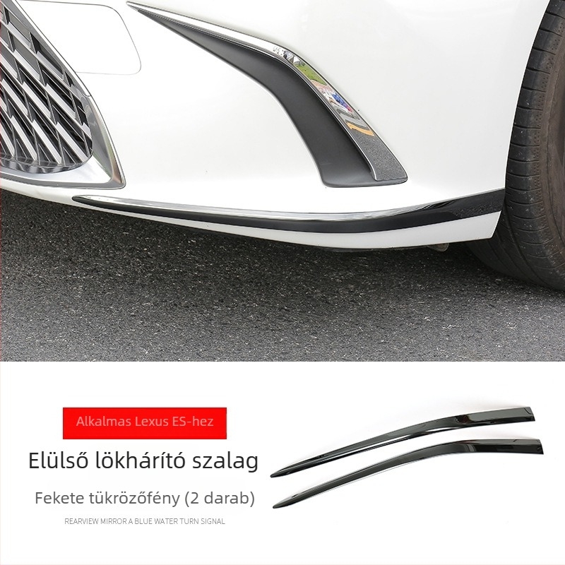 Lexus ES200/ES260/ES300h rozsdamentes acél ütközésvédő sáv – karosszéria dekoratív védő (Anyag: Rozsdamentes acél; Kompatibilitás: Lexus ES200/ES260/ES300h)