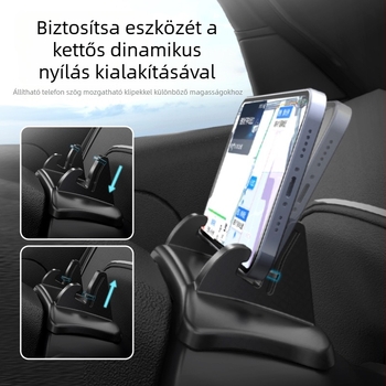 Hátsó autóba illeszkedő szilikon telefontartó Li Auto L6/L7/L8/L9 és I6/I8 számára, ragasztóval rögzítve, 7,5W töltés, kompatibil a kormánnyal