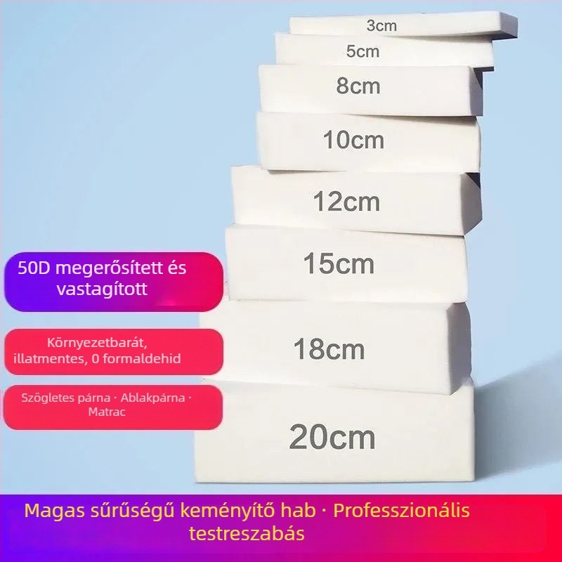 Memóriahabos kanapé párna | Univerzális méret | Egyszínű mintázat | Testreszabható a méret szerint | Minimalista stílus