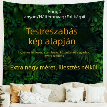 Nagy méretű plüss falidísz hálószobához, egyedi digitális nyomtatás, varrat nélküli, nagy felbontású, skandináv stílus, motívum cartoon/anime