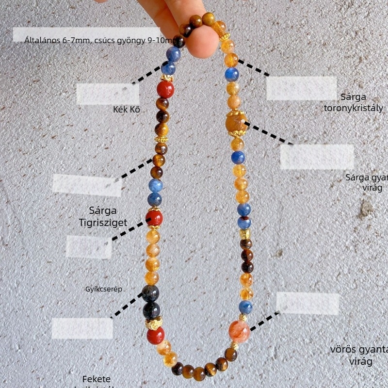 Karkötő - Hair Crystal; Kínai Stílus - Oldalsó kövek nélkül, Téli 2025, Egyedi csomagolás