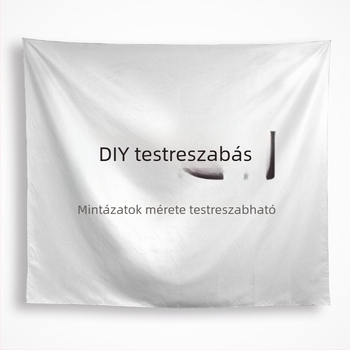 Falikárpit hálószobába lenvászon keverékből, modern minimalista stílus, gépi szövésű, virág/levél mintázat, téglalap forma