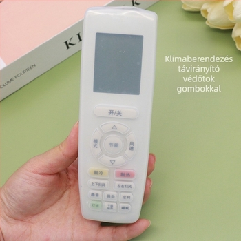 Gree klíma távirányító védőfedél szilikonos gombos borítással; vízálló, porálló és ütésálló (Anyag: Szilikon; Alak: Téglalap; Stílus: Modern egyszerű; Kompatibilitás: Gree távirányító)