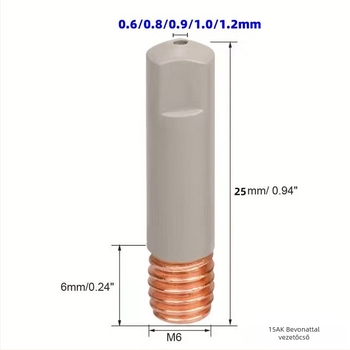 Sagao 15AK bevont védőduza és védőhüvely készlet Mb15AK MIG/MAG gázvédett hegesztéshez, 7 db