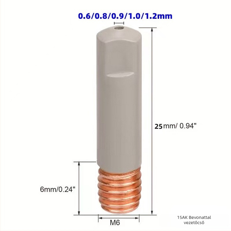Sagao 15AK bevont védőduza és védőhüvely készlet Mb15AK MIG/MAG gázvédett hegesztéshez, 7 db