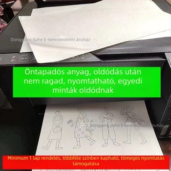 Yuori nyomtatható önragasztó hímző transzferpapír vízoldékony alátéttel és vízoldékony papírral keresztszemeshez