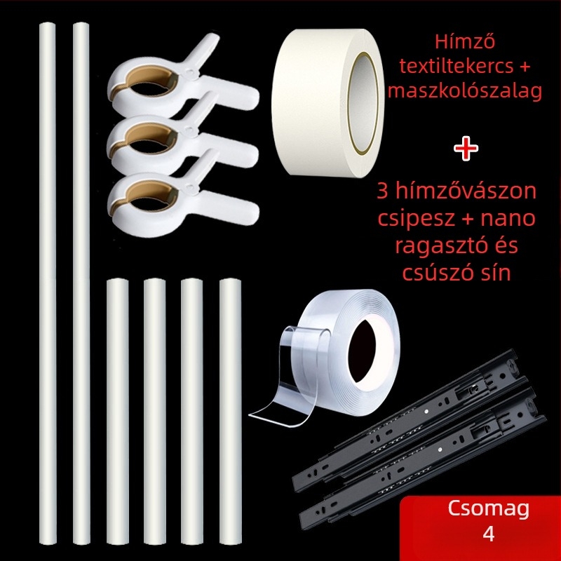 Keresztszemes hímzőkészlet kiegészítőkkel, 9 ct vászonhoz és műanyag lemezhez, egyszerű és modern stílus
