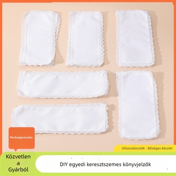 Keresztöltéses könyvjelző készlet lenvászonon, 14CT, hímző projekt