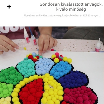Keresztszemes készlet vászonra, napraforgó minta, modern minimalista stílus, Songqi