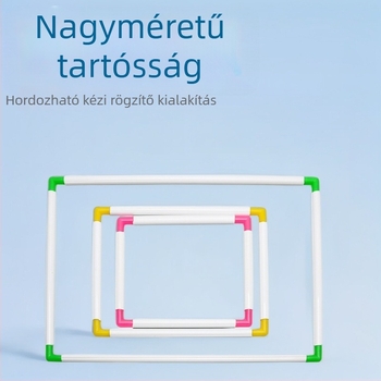 Keresztszemes hímzéshez való keret — PVC keret klips, készlet vászonhímzéshez, Zhejiang eredet