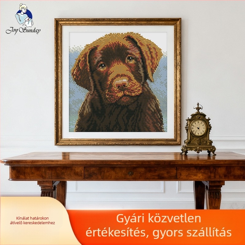 Keresztszemes készlet táj motívummal, DIY díszítéshez nappalira és hálószobára
