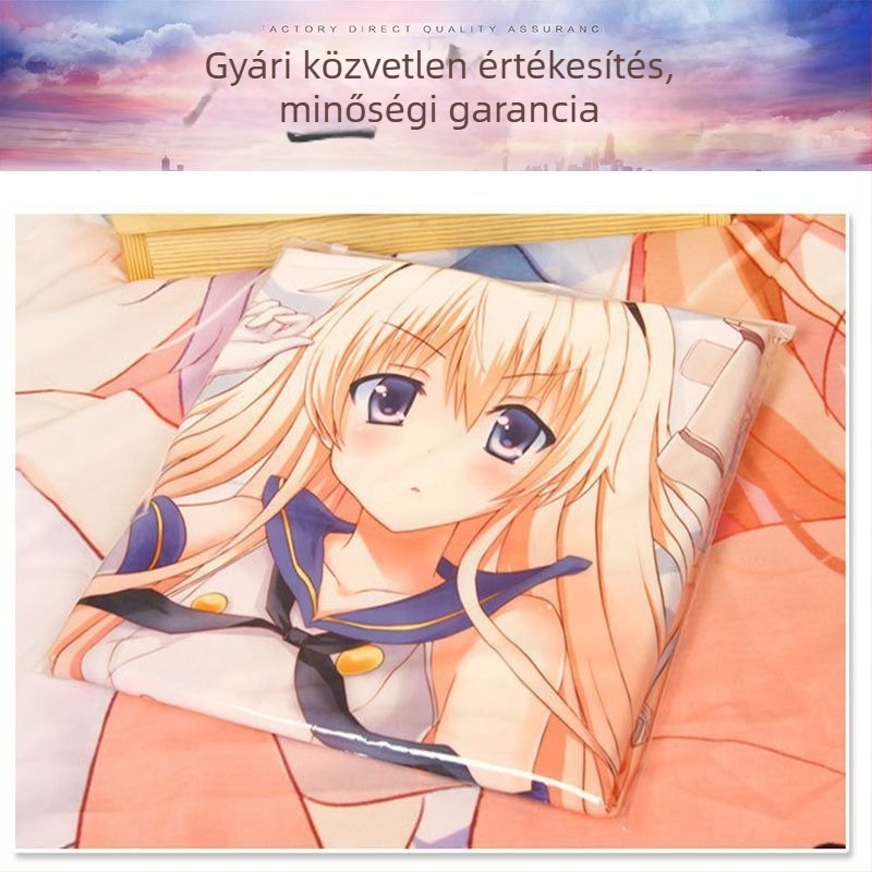 Hosszú testhez illő párnahuzat anime mintával, testreszabható nyomtatás, széles mintaválaszték