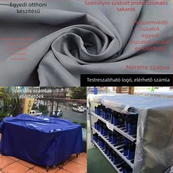 Esővédő huzat kültéri bútorok és berendezések számára — Oxford anyag, vízálló, egyszerű és modern stílus, kültéri használatra