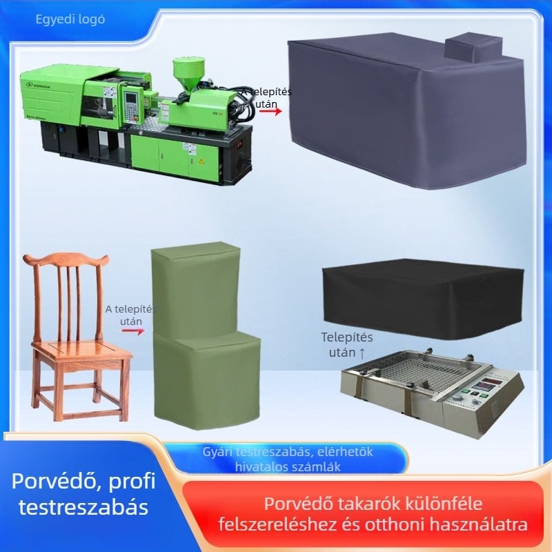 Egyedi Oxford anyagból készült gépek és berendezések védőburkolata – időjárásálló, porvédő, kültéri használatra