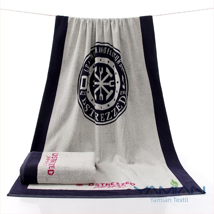YM pamut fürdőlepedő, jacquard, fonalra festett, 550 g/m²