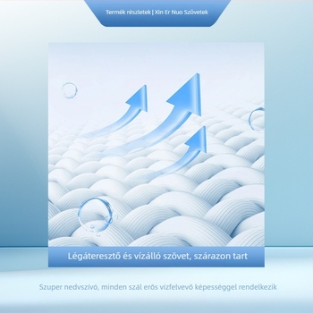 Fürdőköpeny poncsó kapucnival ultra‑finom rostból, gyorsan száradó strandviselet (Anyag: Ultra-fine Fiber; Szálak: 120D; Tömeg: <100 g; Szövés: Plain weave)