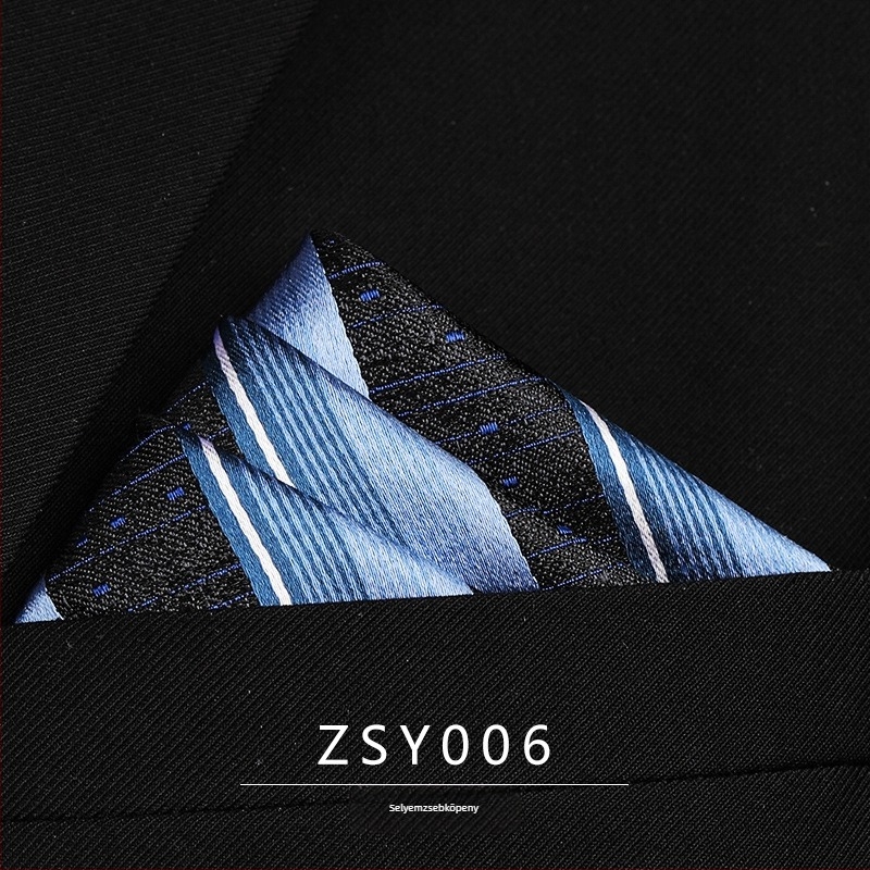 Zsebkendő a zakóhoz mulberry selyemből, jacquard csíkos mintázat, poliészter bélés, uniszex, 2025 téli szezon