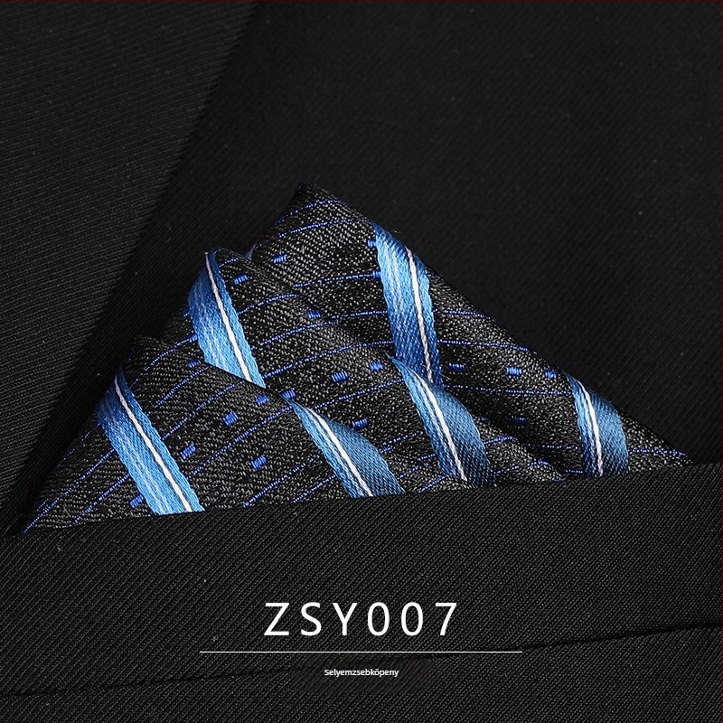 Zsebkendő a zakóhoz mulberry selyemből, jacquard csíkos mintázat, poliészter bélés, uniszex, 2025 téli szezon