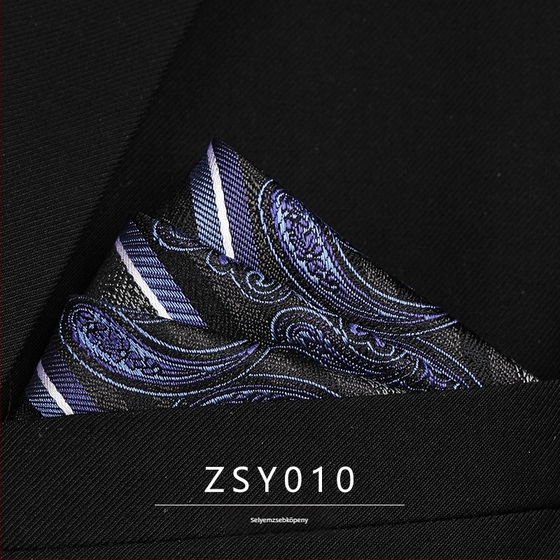 Zsebkendő a zakóhoz mulberry selyemből, jacquard csíkos mintázat, poliészter bélés, uniszex, 2025 téli szezon