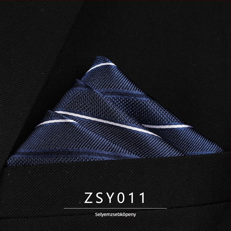 Zsebkendő a zakóhoz mulberry selyemből, jacquard csíkos mintázat, poliészter bélés, uniszex, 2025 téli szezon