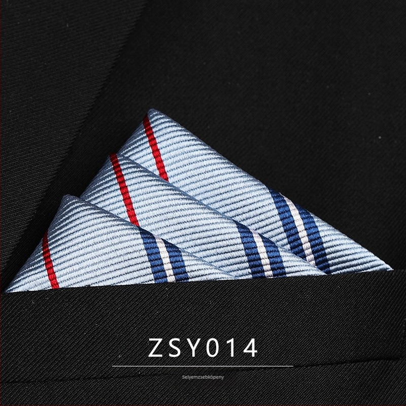 Zsebkendő a zakóhoz mulberry selyemből, jacquard csíkos mintázat, poliészter bélés, uniszex, 2025 téli szezon