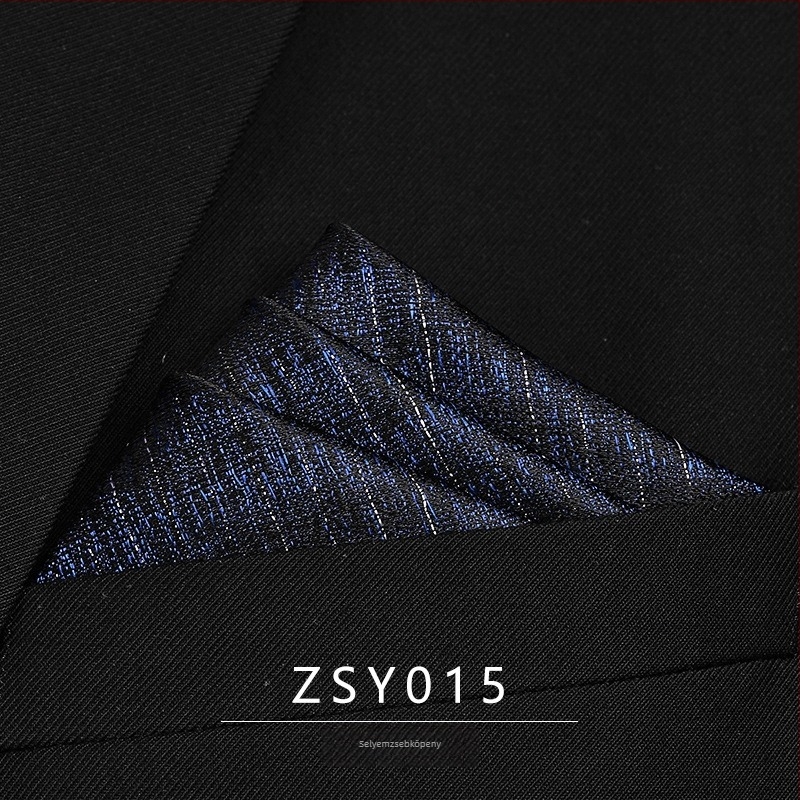 Zsebkendő a zakóhoz mulberry selyemből, jacquard csíkos mintázat, poliészter bélés, uniszex, 2025 téli szezon