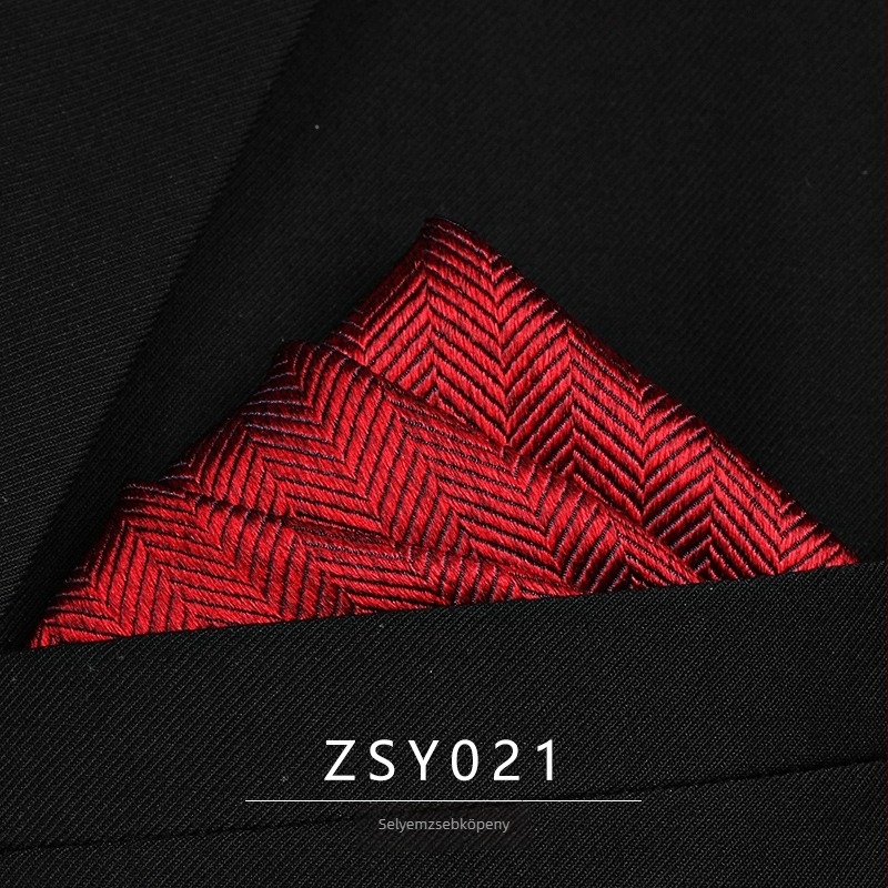 Zsebkendő a zakóhoz mulberry selyemből, jacquard csíkos mintázat, poliészter bélés, uniszex, 2025 téli szezon