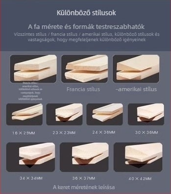 Olajfestmény-keret belső profil, fenyőfa, négyszögletes forma, Tian Huang Painting Material, Művészeti kellékek