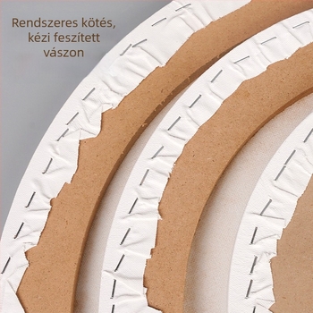 Olajfestő keret – kör, ovális vagy speciális alakú; pamut vászon; Straw márka; sorozat: olajfestmény keret